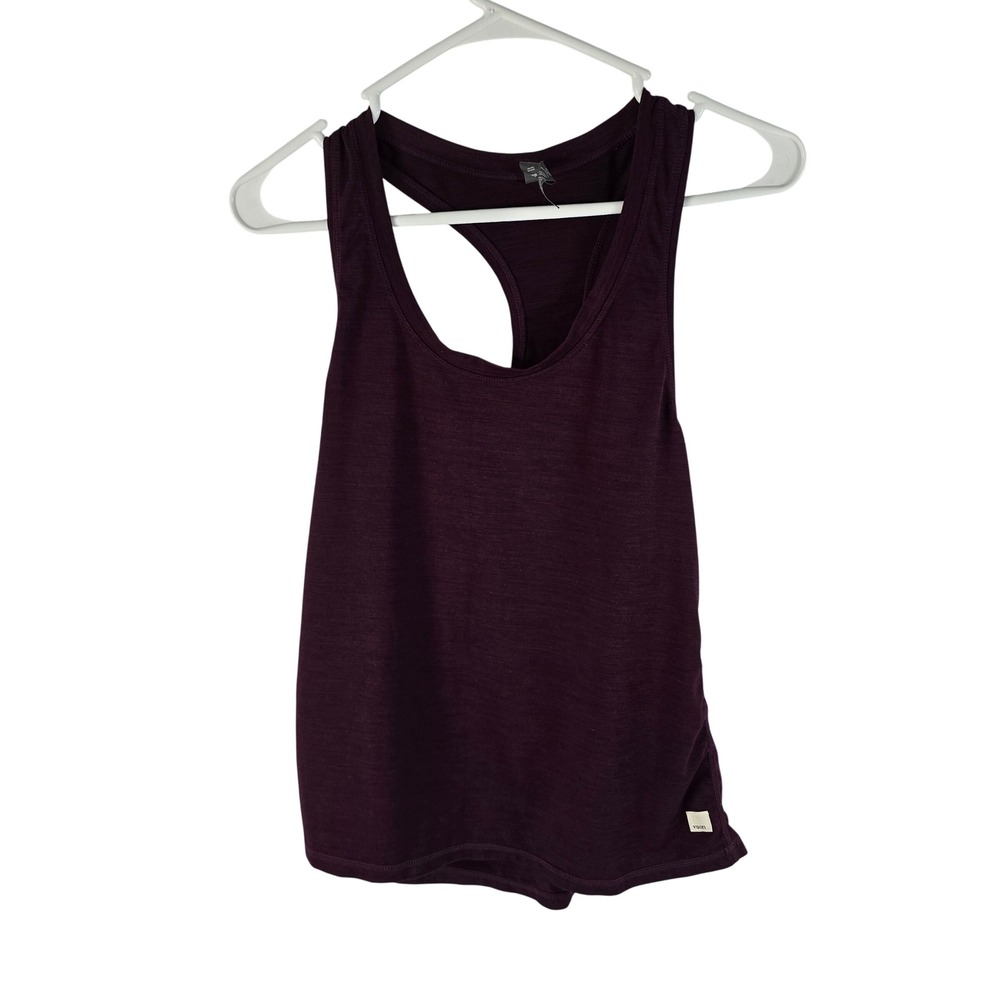 Vuori Lux Performance‎ Racerback Tank Top Dark Plum Heather VW108 Womens Large